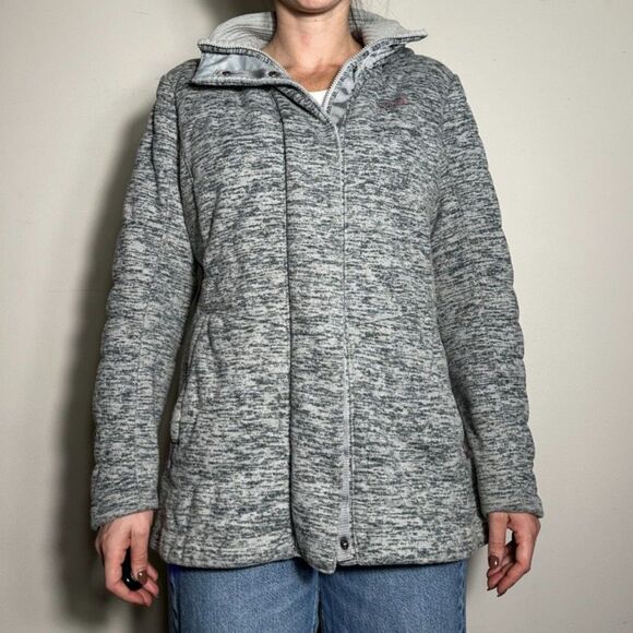 Northface Gray Full Zip Hoodie Jacket Women's Large - Picture 1 of 9